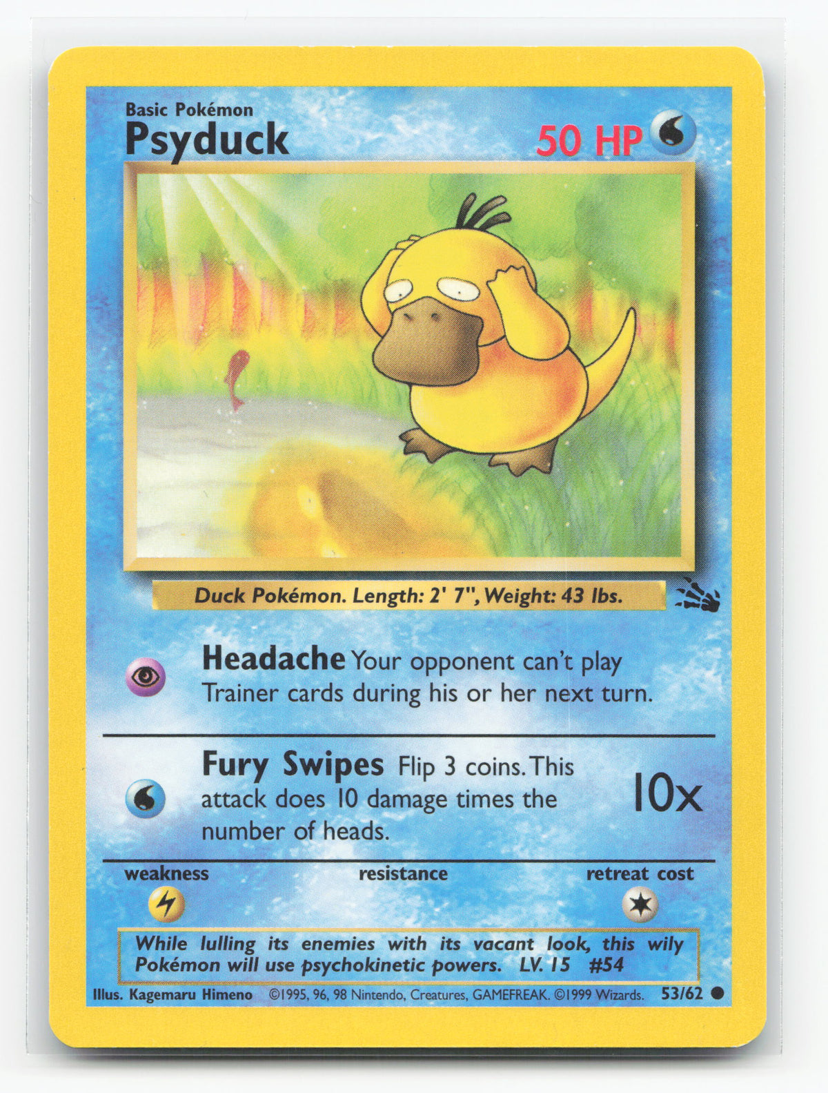 Psyduck 53/62 - Fossil