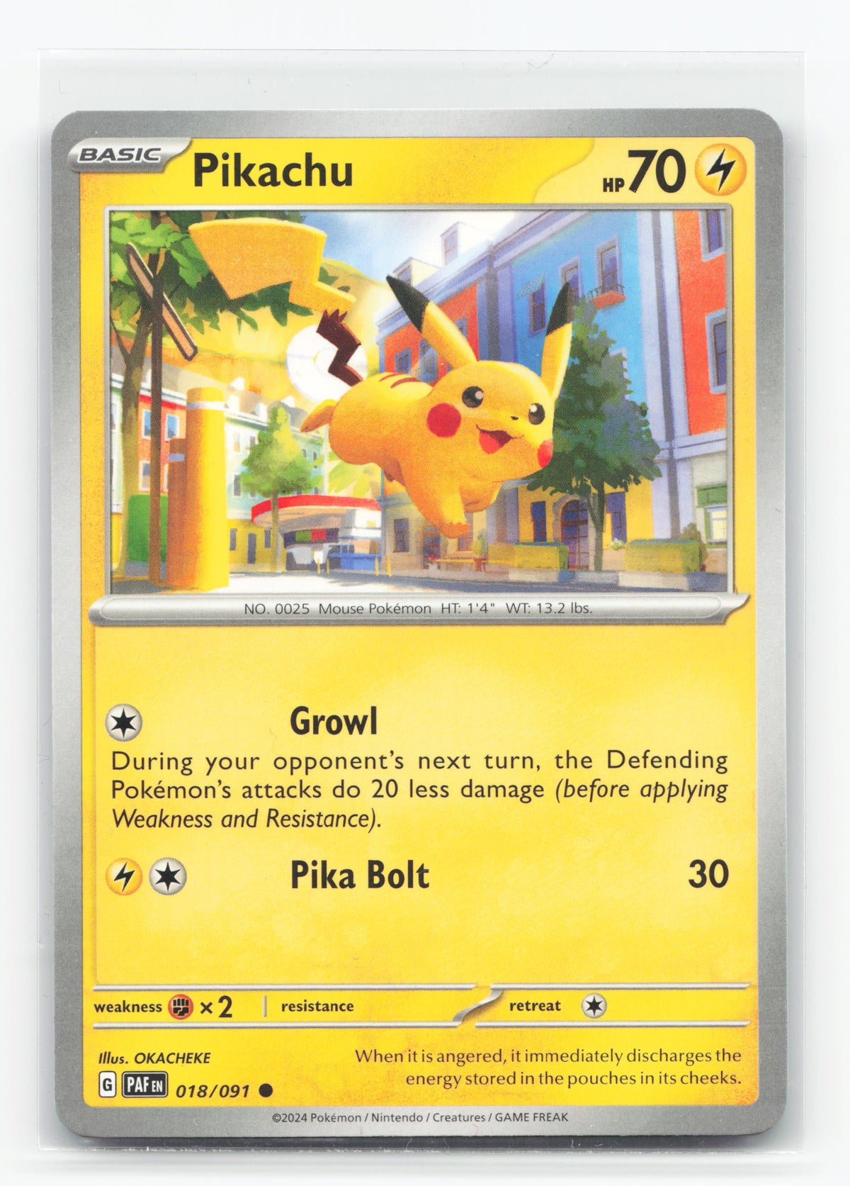 Pikachu 018/091 - Trick or Trade BOOster Bundle 2024