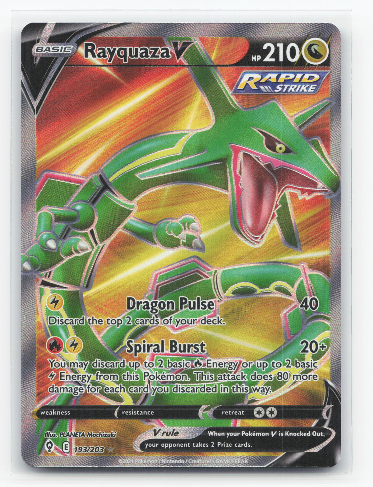 Rayquaza V 193/203 - Evolving Skies