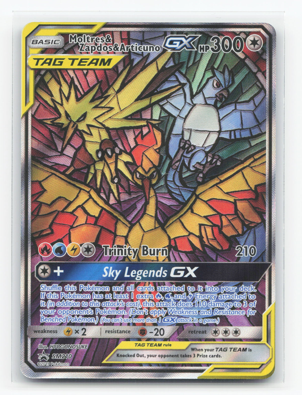 Moltres & Zapdos & Articuno-GX SM210 - SM Black Star Promos