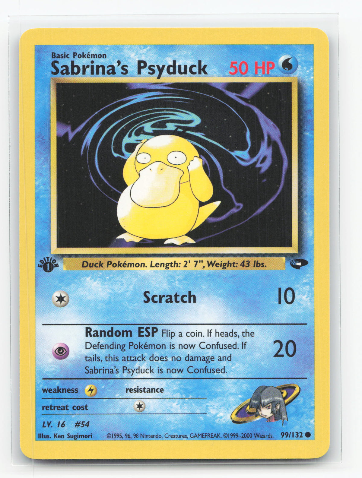 Sabrina's Psyduck 99/132 - Gym Challenge