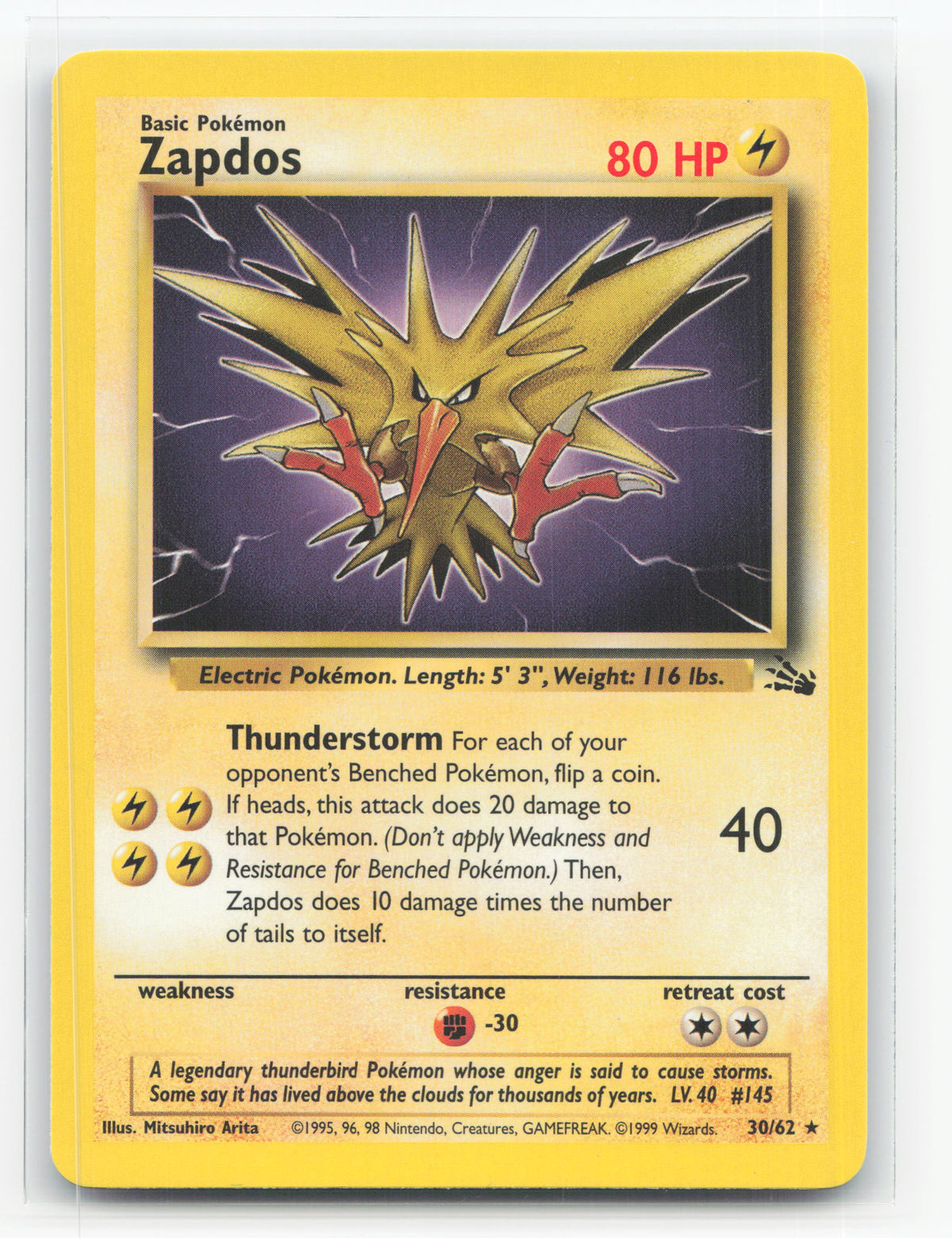 Zapdos 30/62 - Fossil