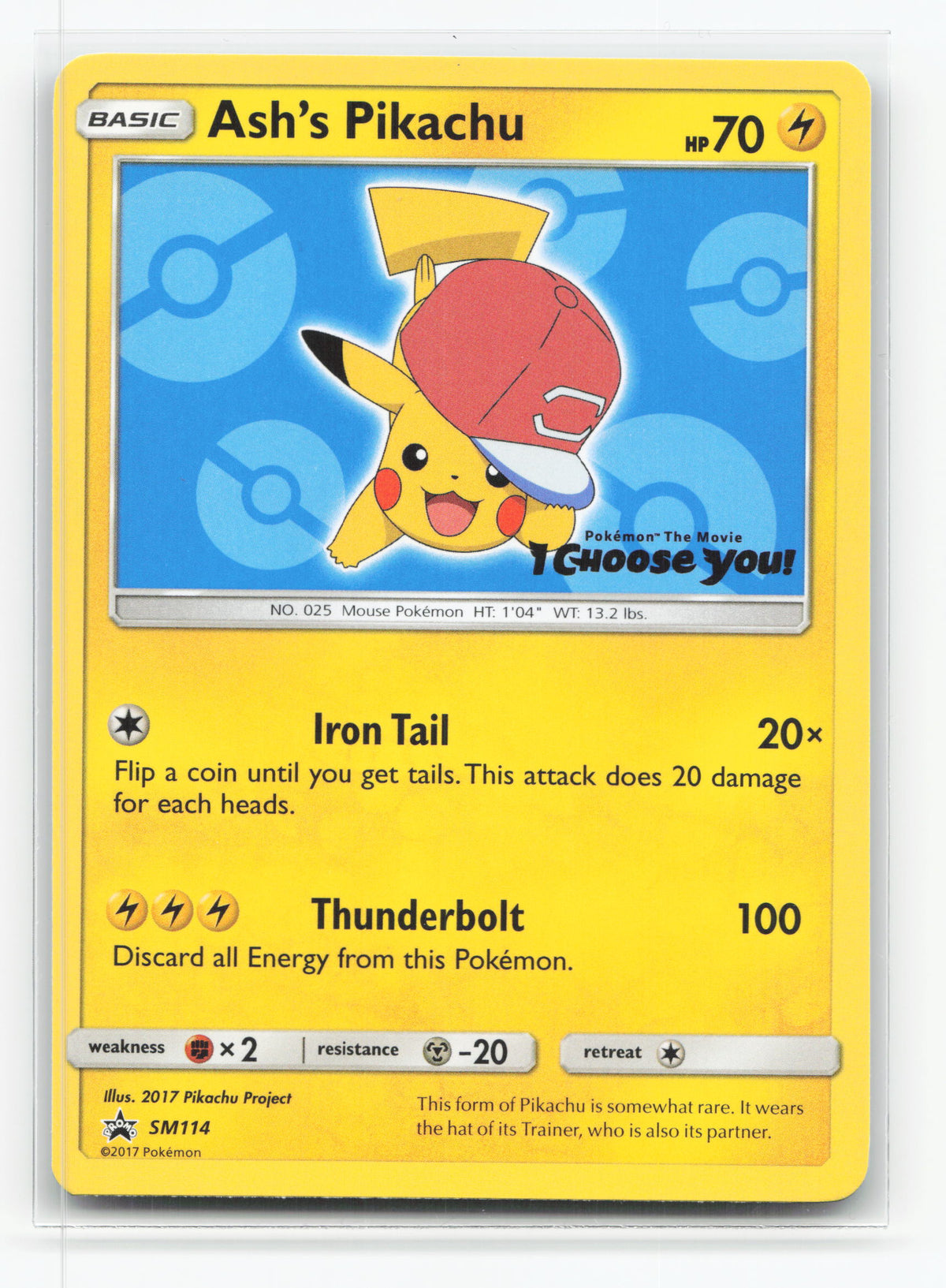 Ash's Pikachu SM114 - SM Black Star Promos