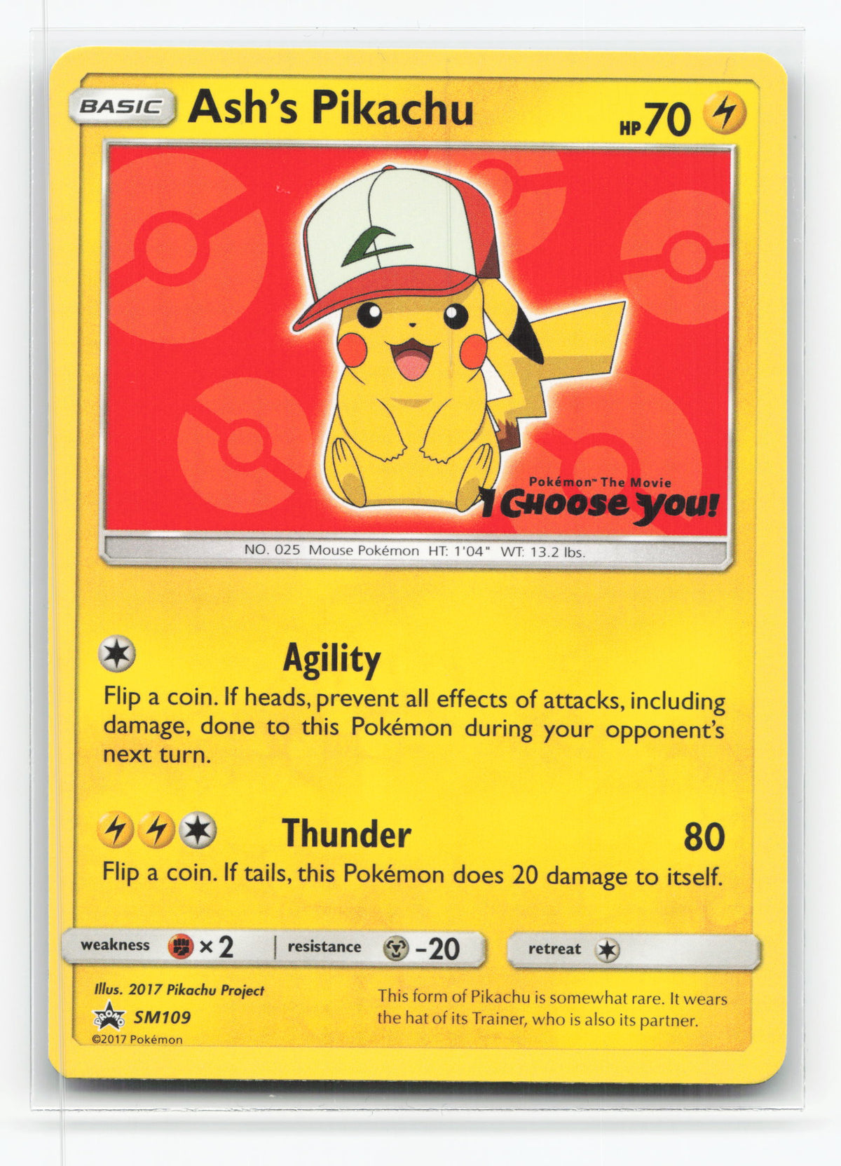 Ash's Pikachu SM109 - SM Black Star Promos