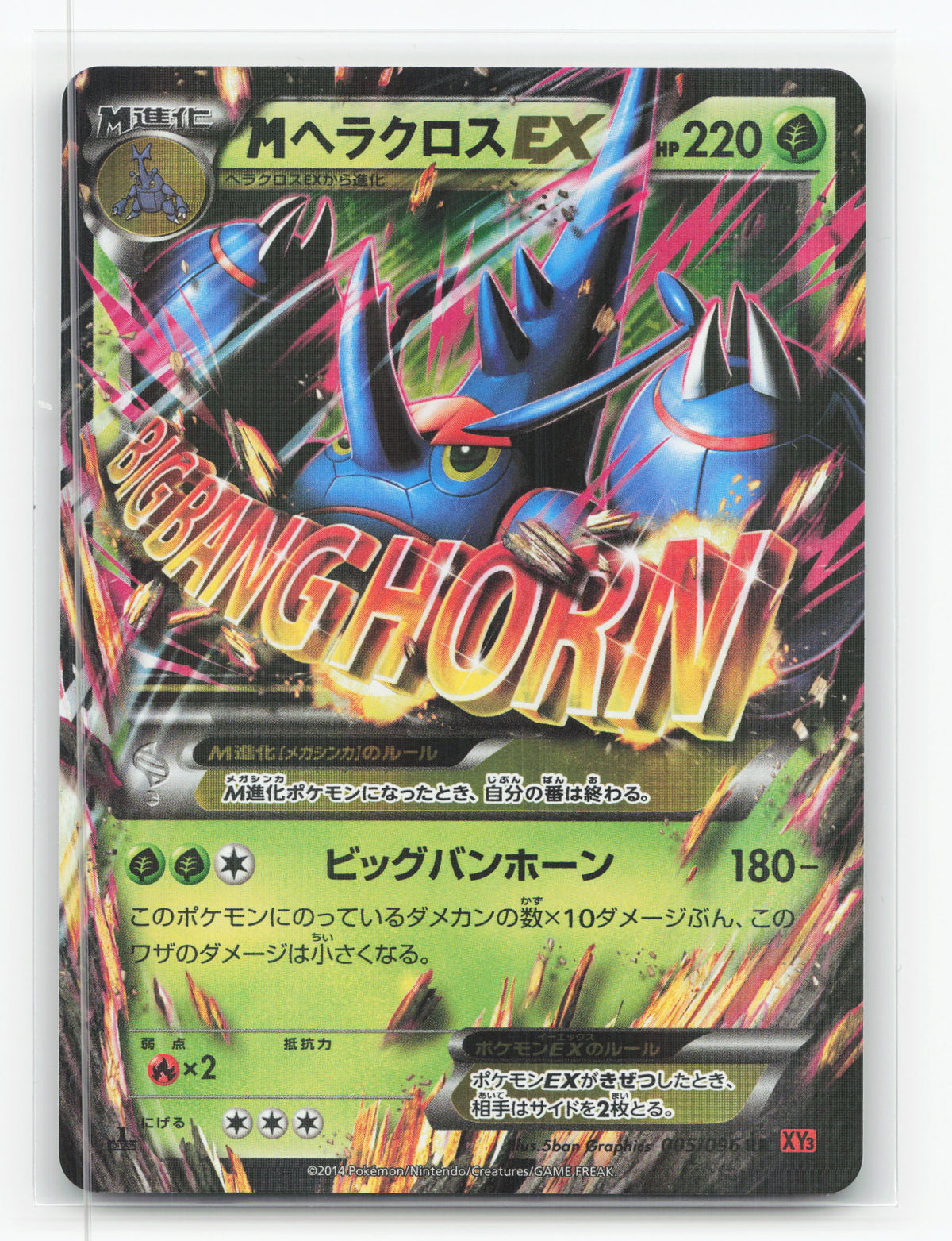 M Heracross-EX 005/096 - Rising Fist
