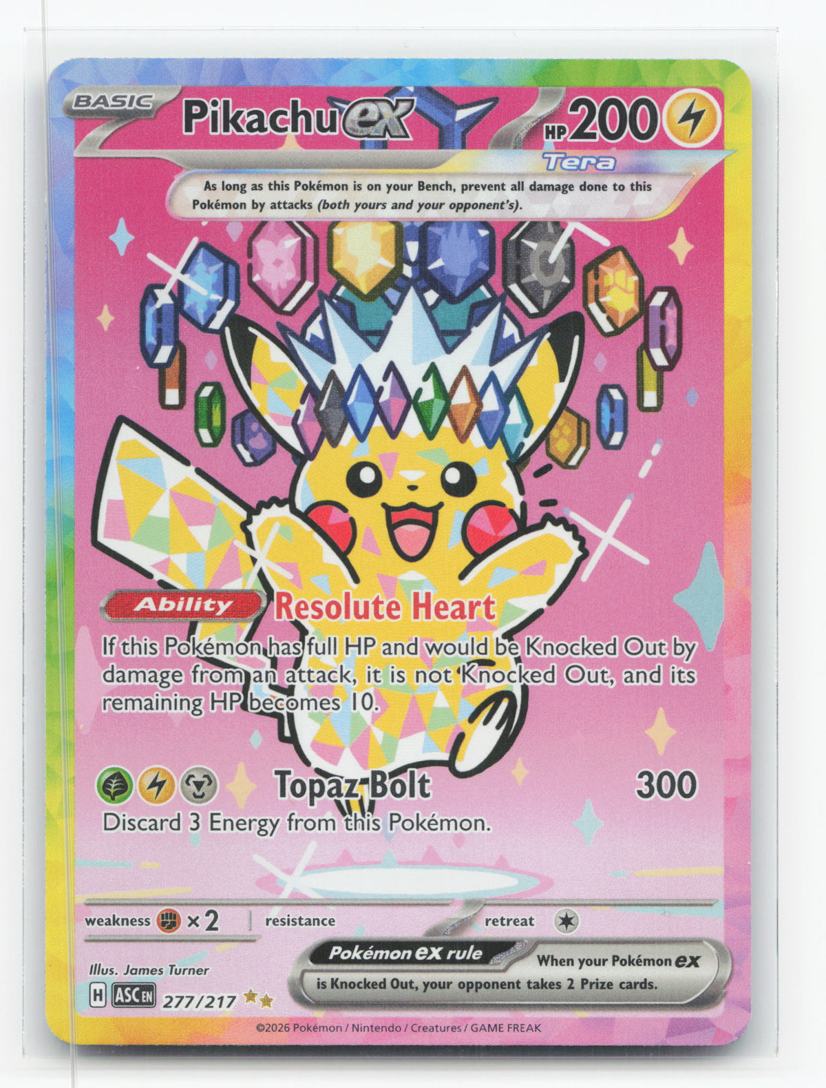 Pikachu ex 277/217 - Ascended Heroes