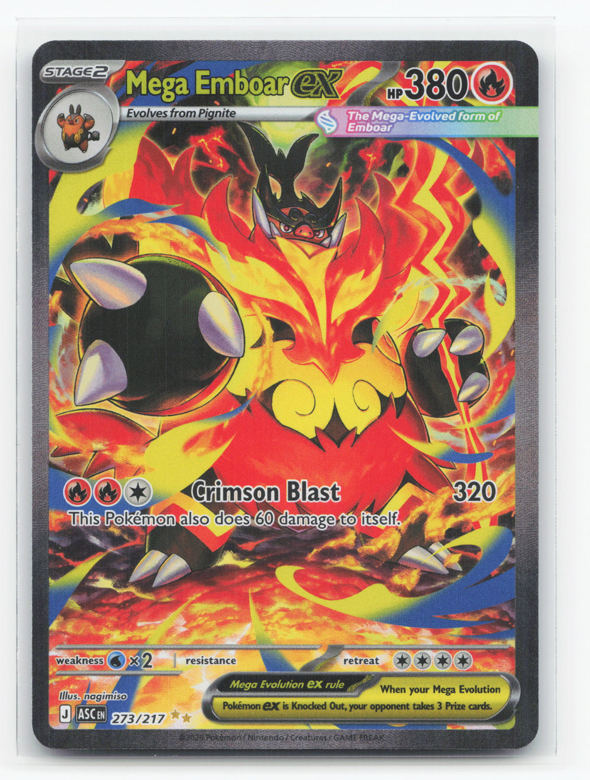 Mega Emboar ex 273/217 - Ascended Heroes