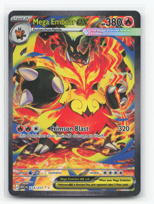 Mega Emboar ex 273/217 - Ascended Heroes