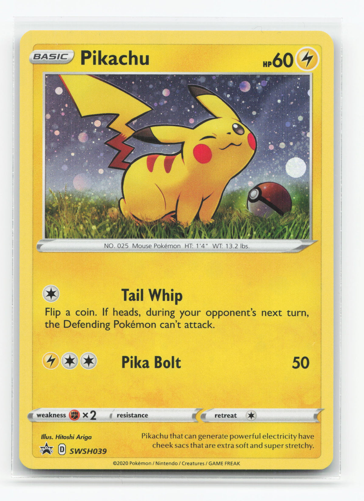 Pikachu SWSH039 - SWSH Black Star Promos