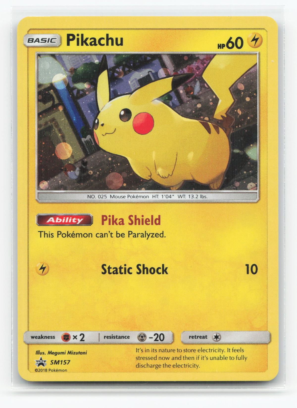 Pikachu SM157 - SM Black Star Promos