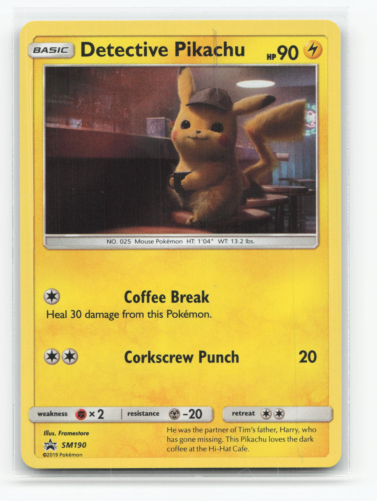 Detective Pikachu SM190 - SM Black Star Promos