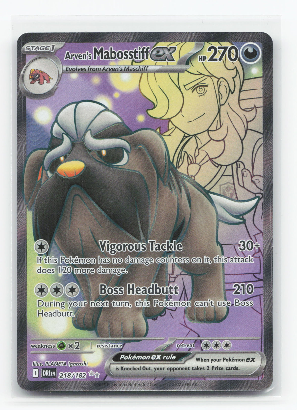 Arven's Mabosstiff ex 218/182 - Destined Rivals