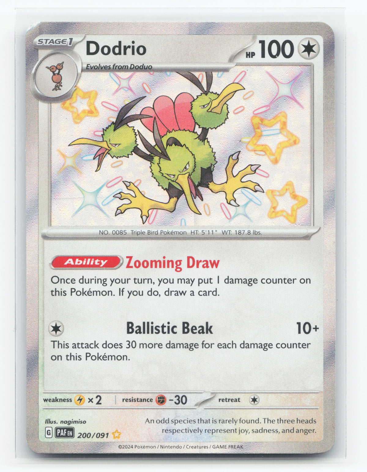 Dodrio 200/091 - Paldean Fates