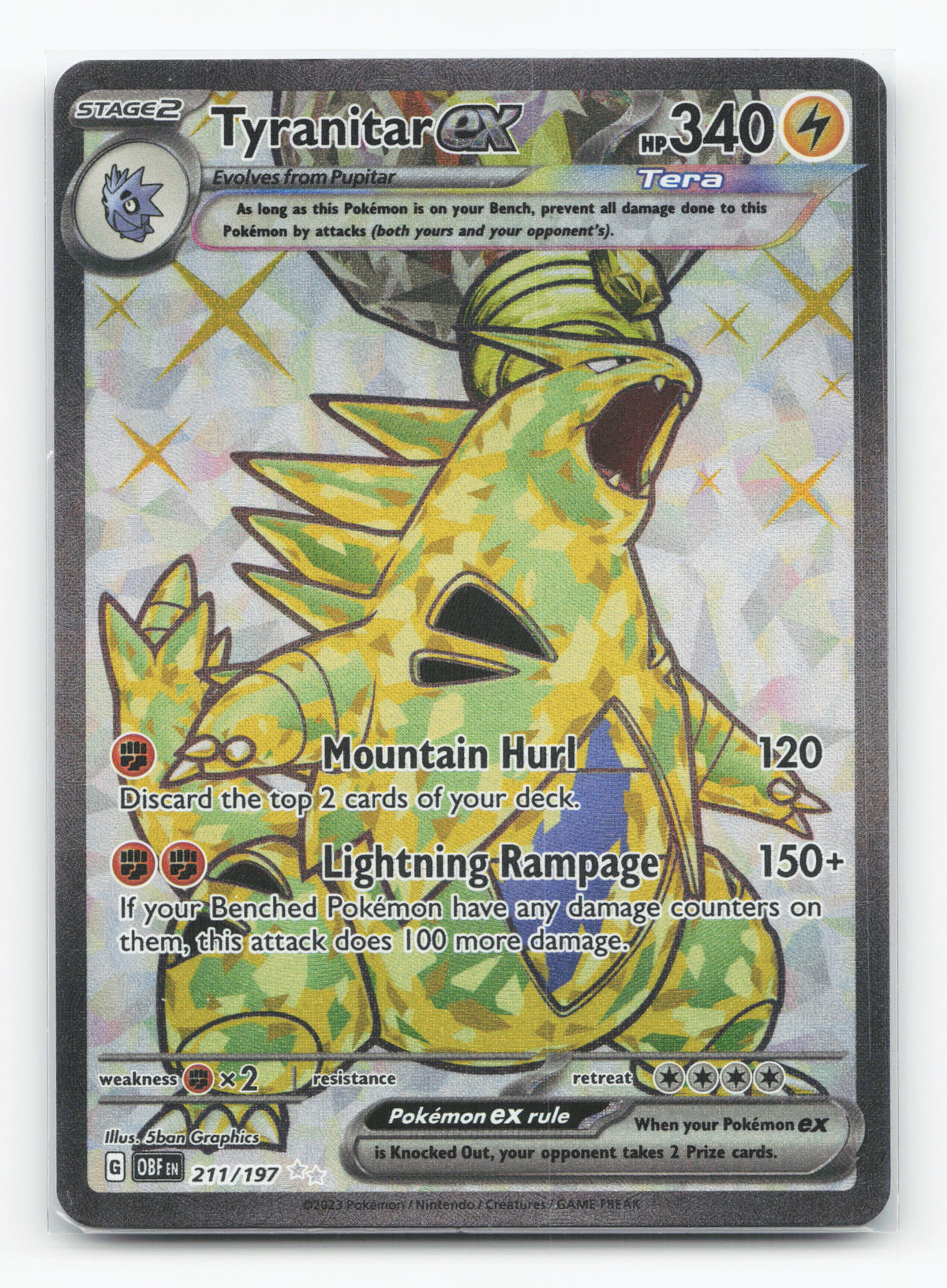 Tyranitar ex 211/197 - Obsidian Flames