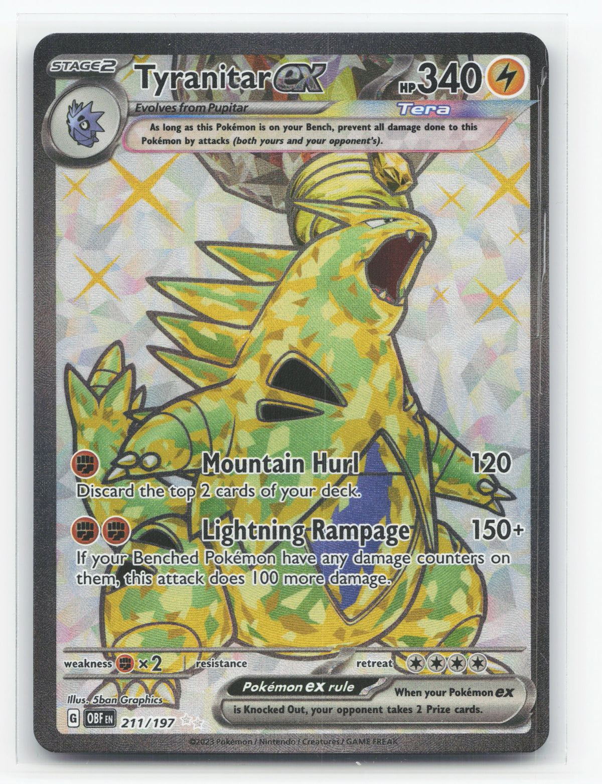 Tyranitar ex 211/197 - Obsidian Flames