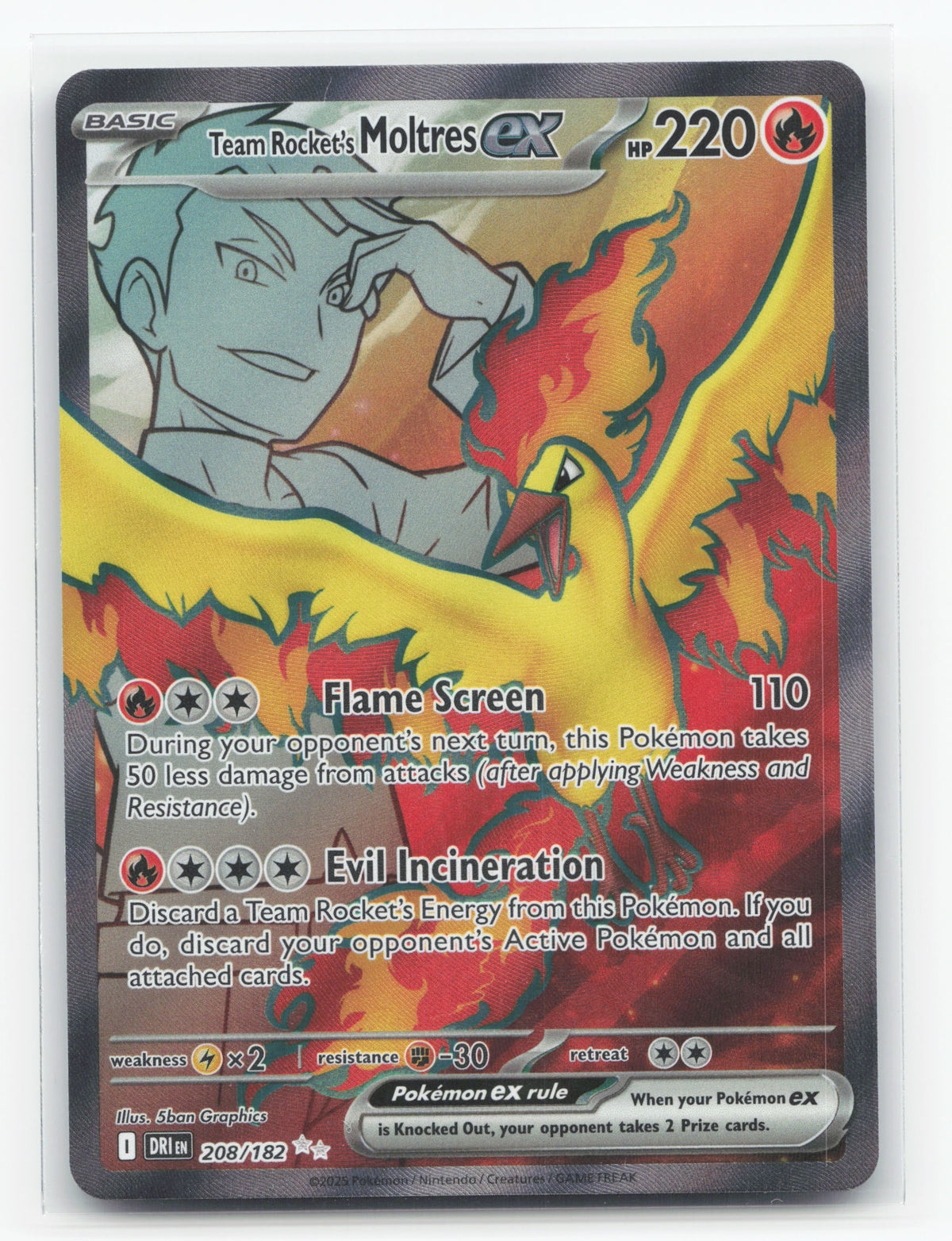 Team Rocket's Moltres ex 208/182 - Destined Rivals