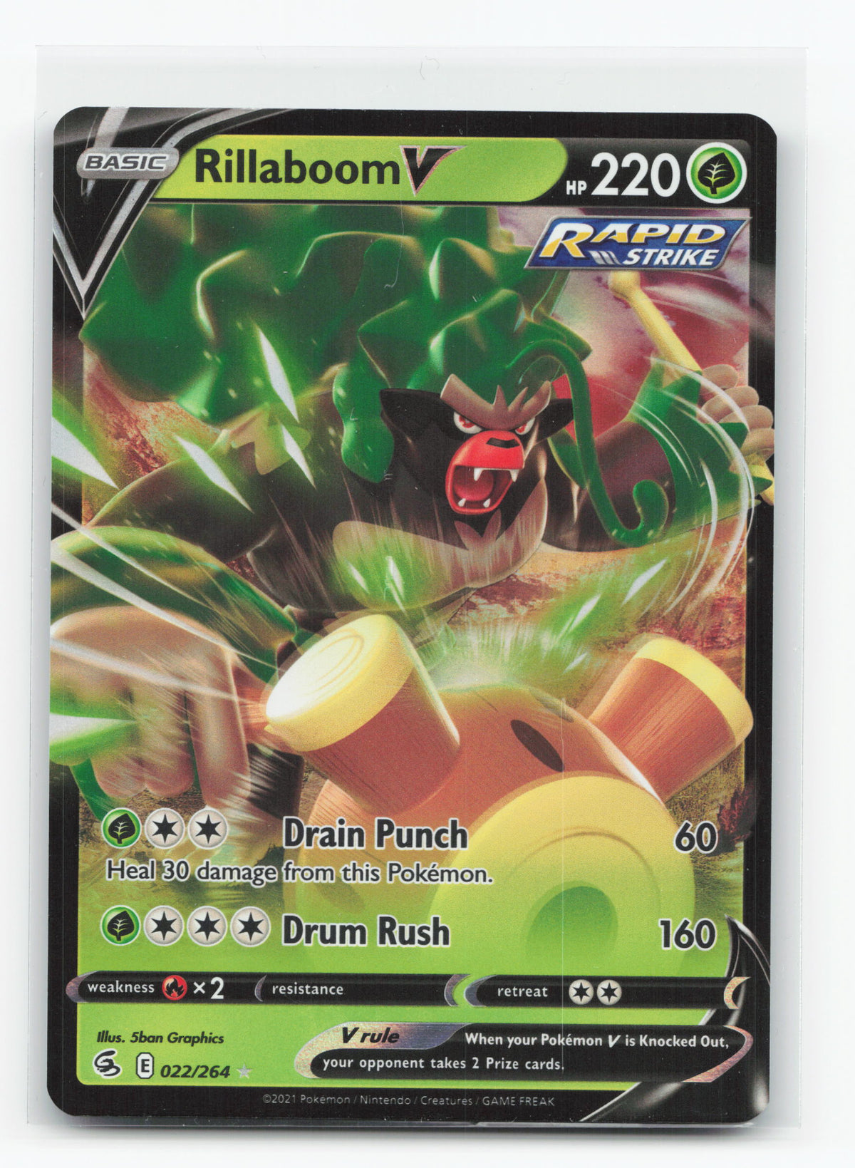Rillaboom V 022/264 - Fusion Strike