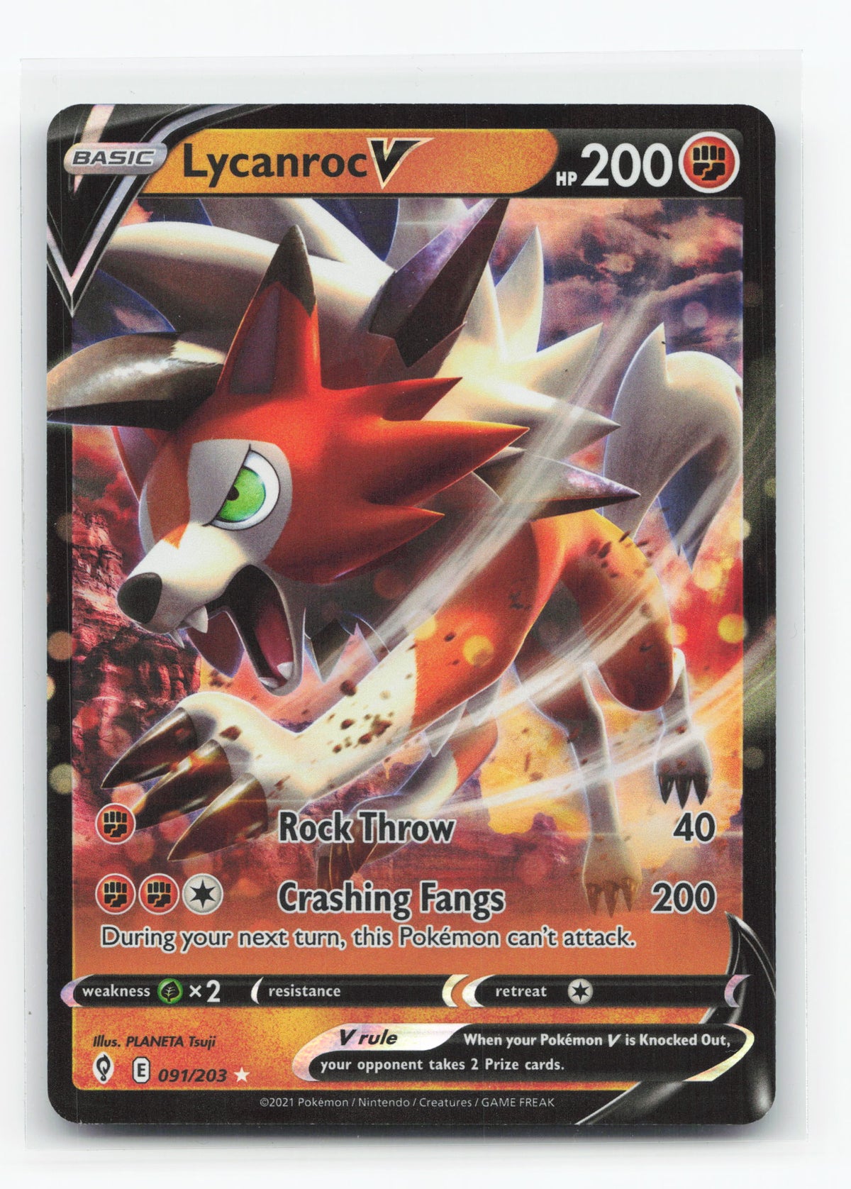 Lycanroc V 091/203 - Evolving Skies