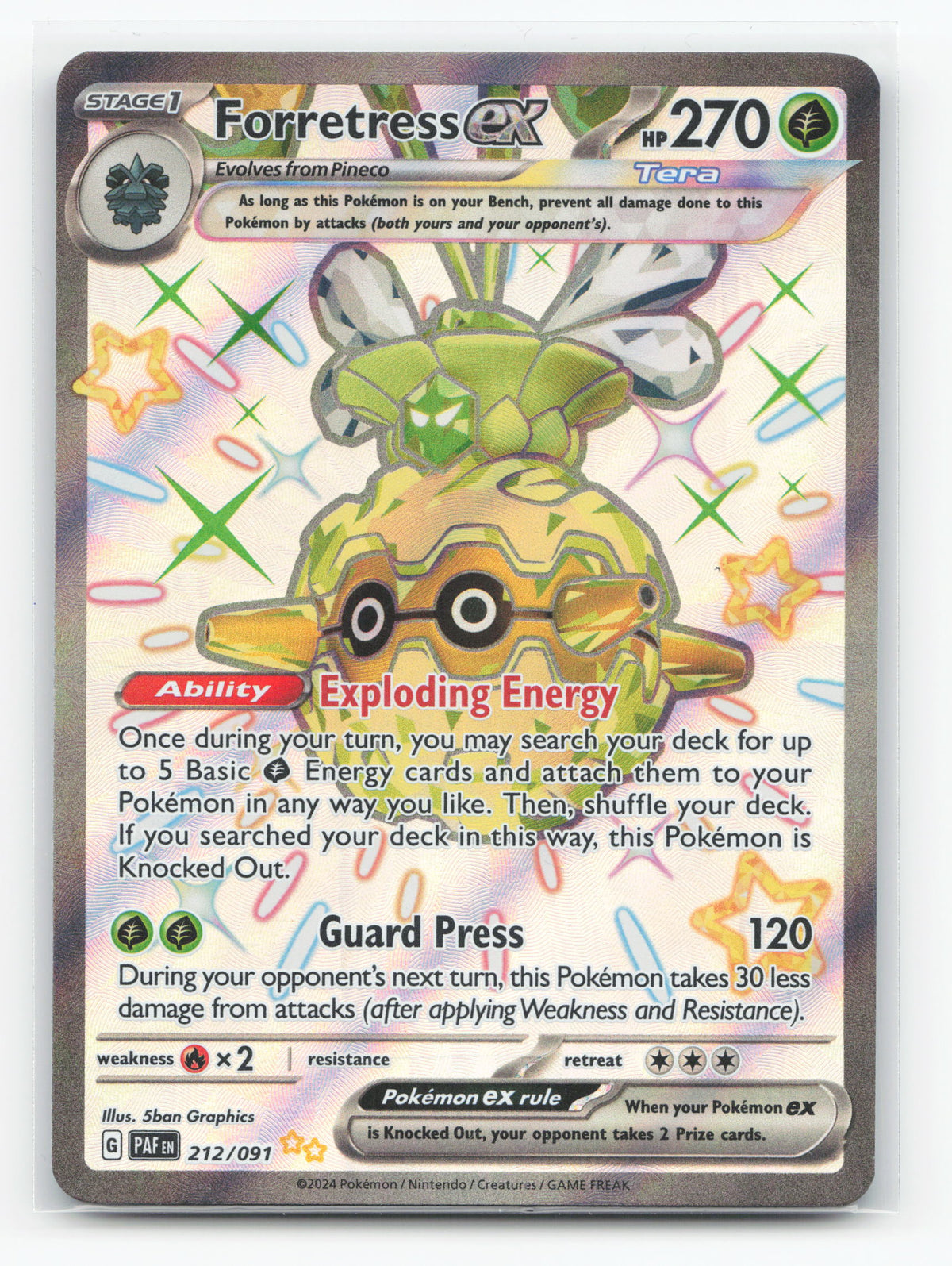 Forretress ex 212/091 - Paldean Fates