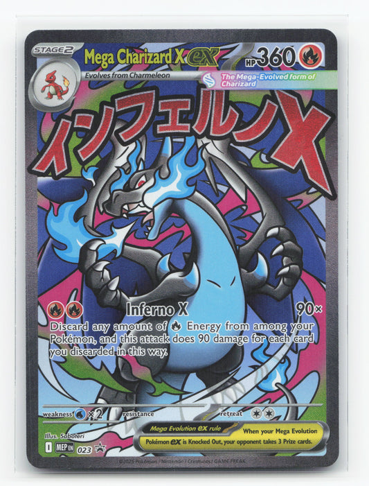 Mega Charizard X ex 023 - Mega Evolution Black Star Promos