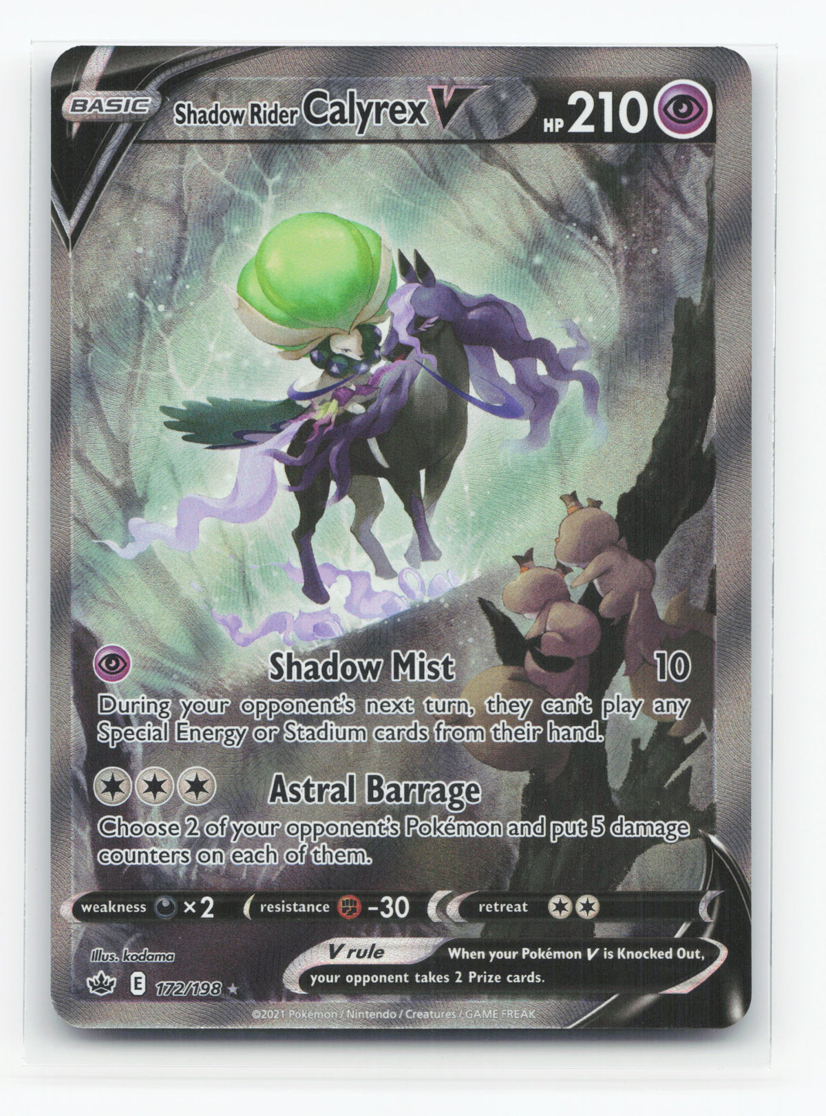 Shadow Rider Calyrex V 172/198 - Chilling Reign