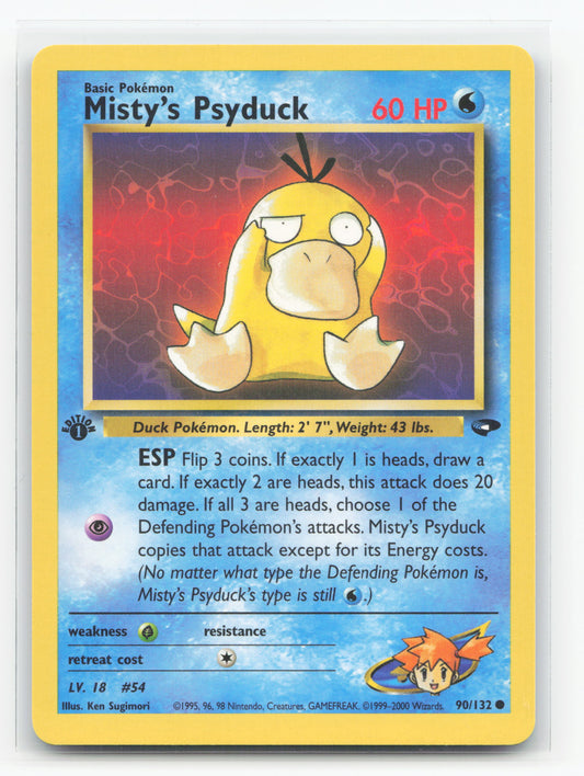 Misty's Psyduck First Edition 90/132 - Gym Challenge