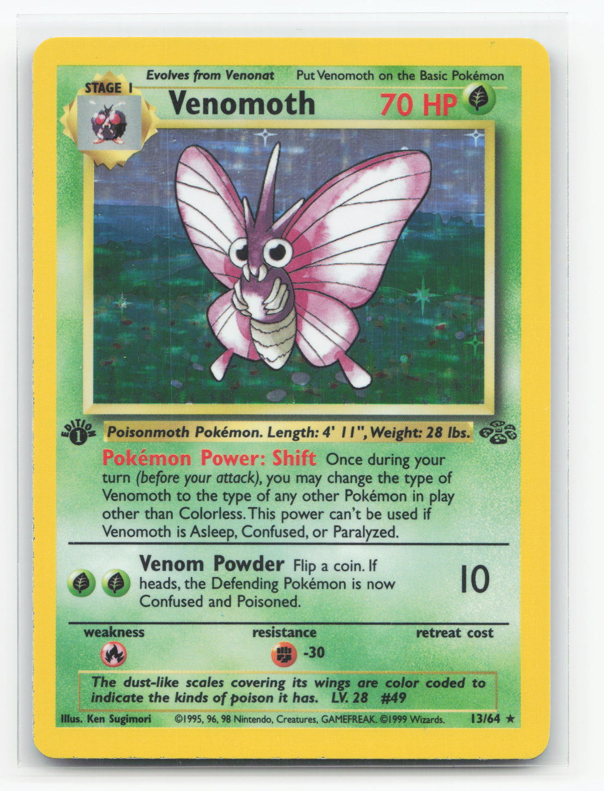 Venomoth First Edition 13/64 - Jungle