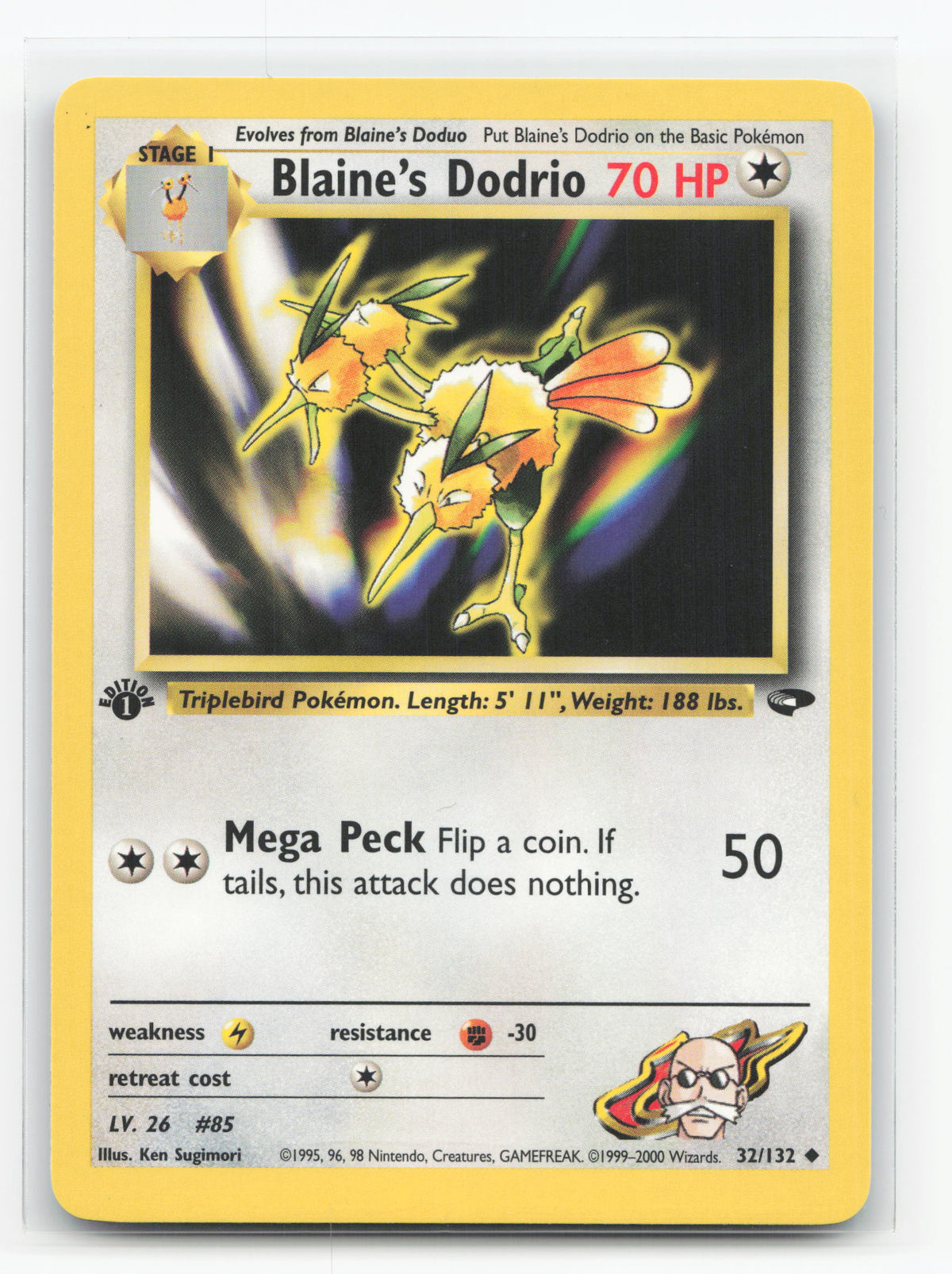 Blaine's Dodrio First Edition 32/132 - Gym Challenge