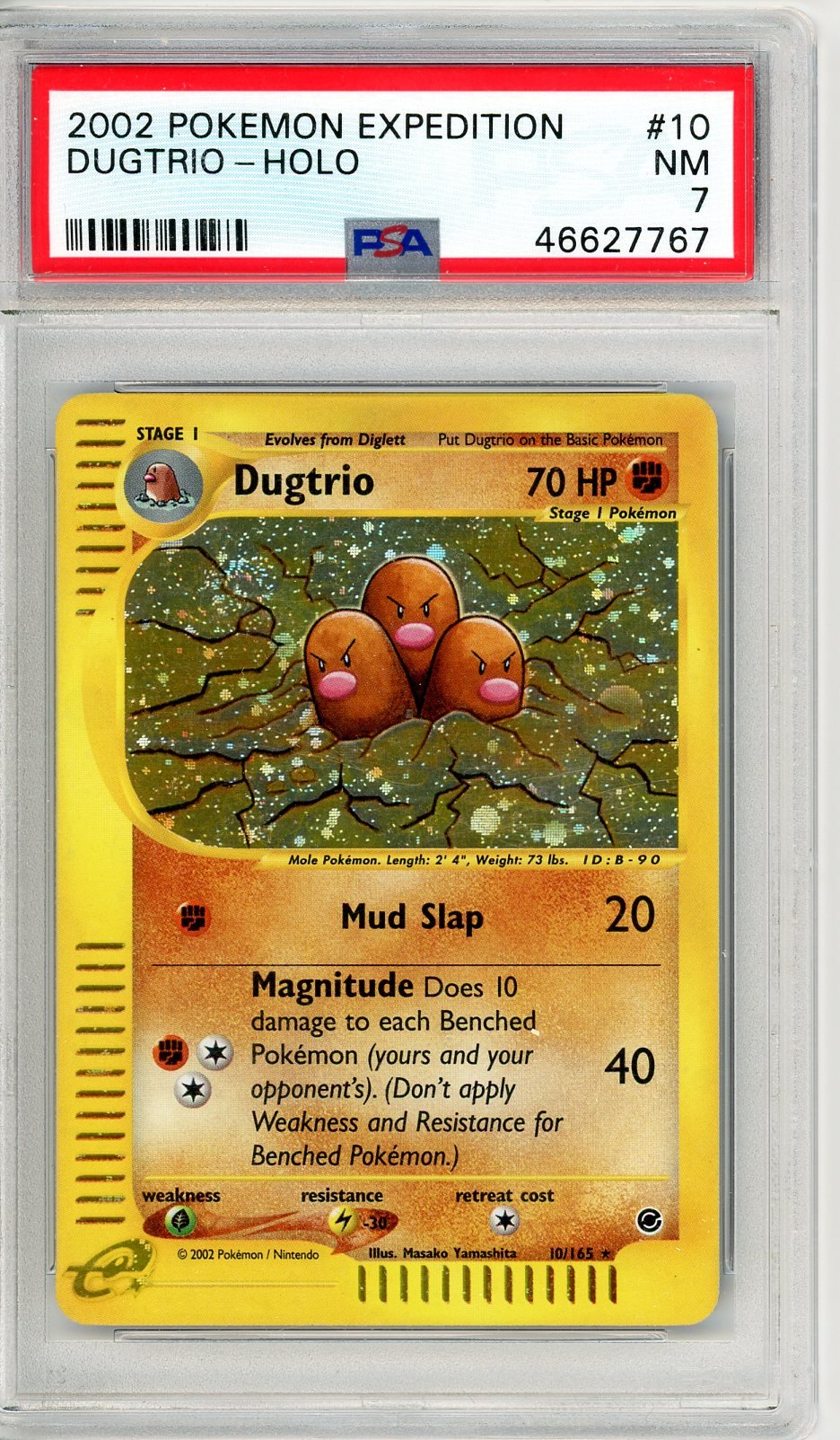 PSA 7 Dugtrio 10/165 - Expedition Base Set