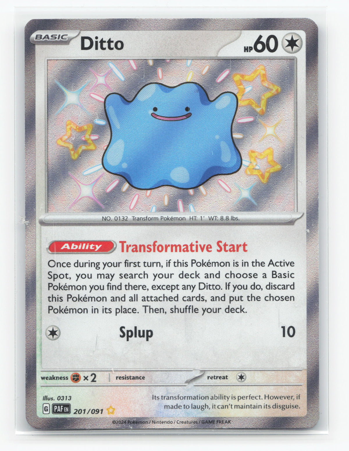 Ditto 201/091 - Paldean Fates