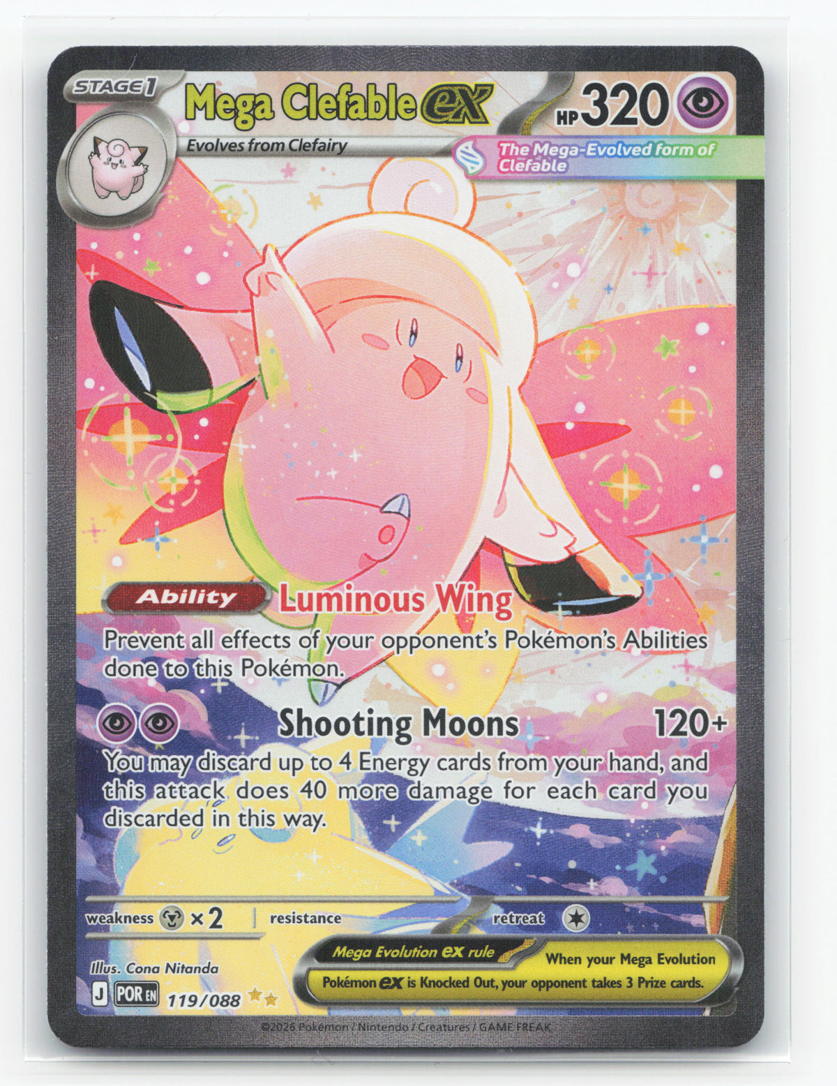 Mega Clefable ex 119/088 - Perfect Order