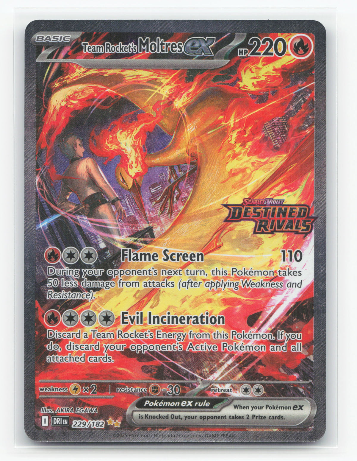 Team Rocket's Moltres ex 229/182 - Destined Rivals