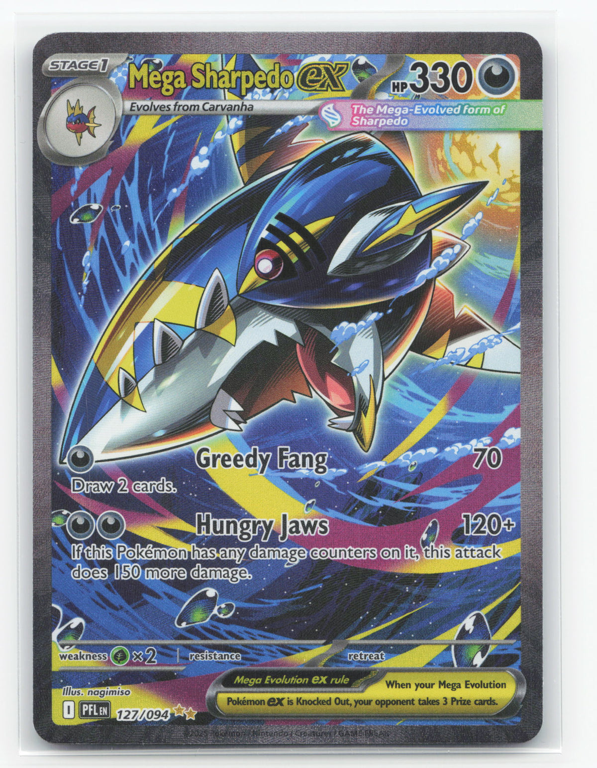 Mega Sharpedo ex 127/094 - Phantasmal Flames