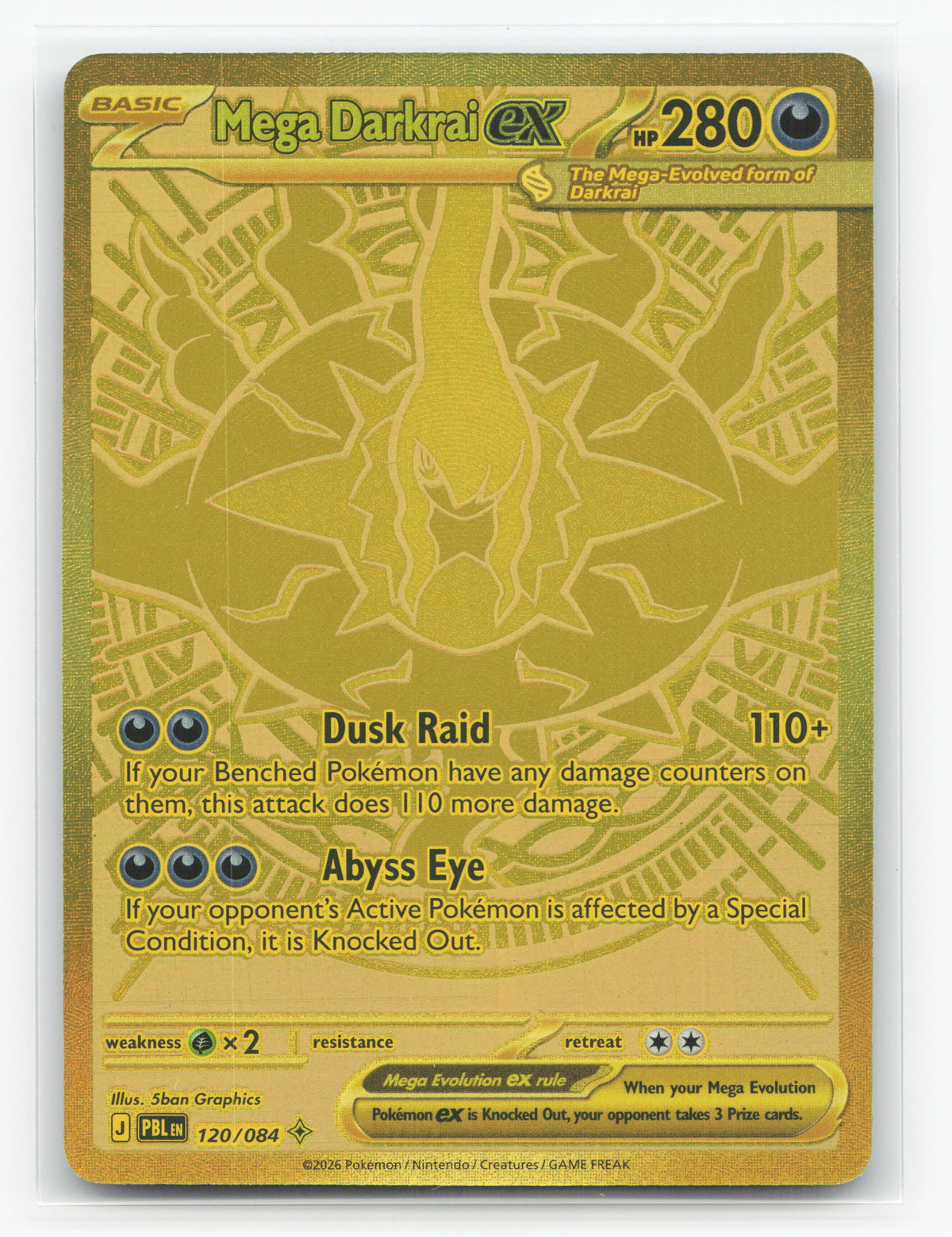 Mega Darkrai ex 120/084 - Pitch Black