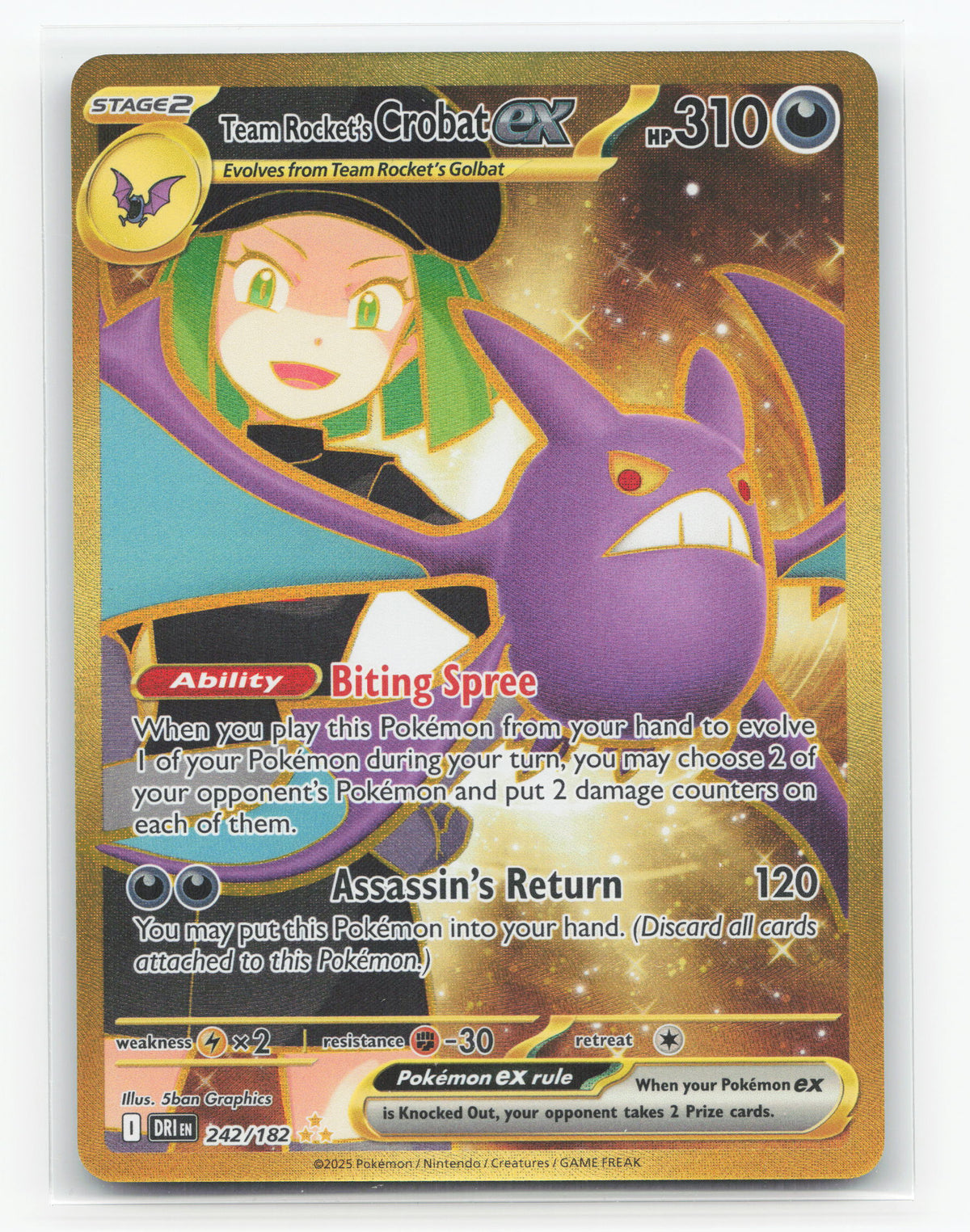 Team Rocket's Crobat ex 242/182 - Destined Rivals