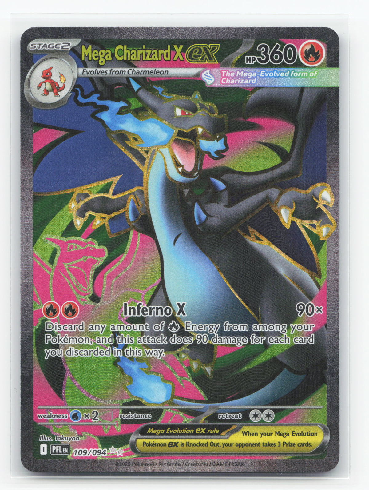 Mega Charizard X ex 109/094 - Phantasmal Flames
