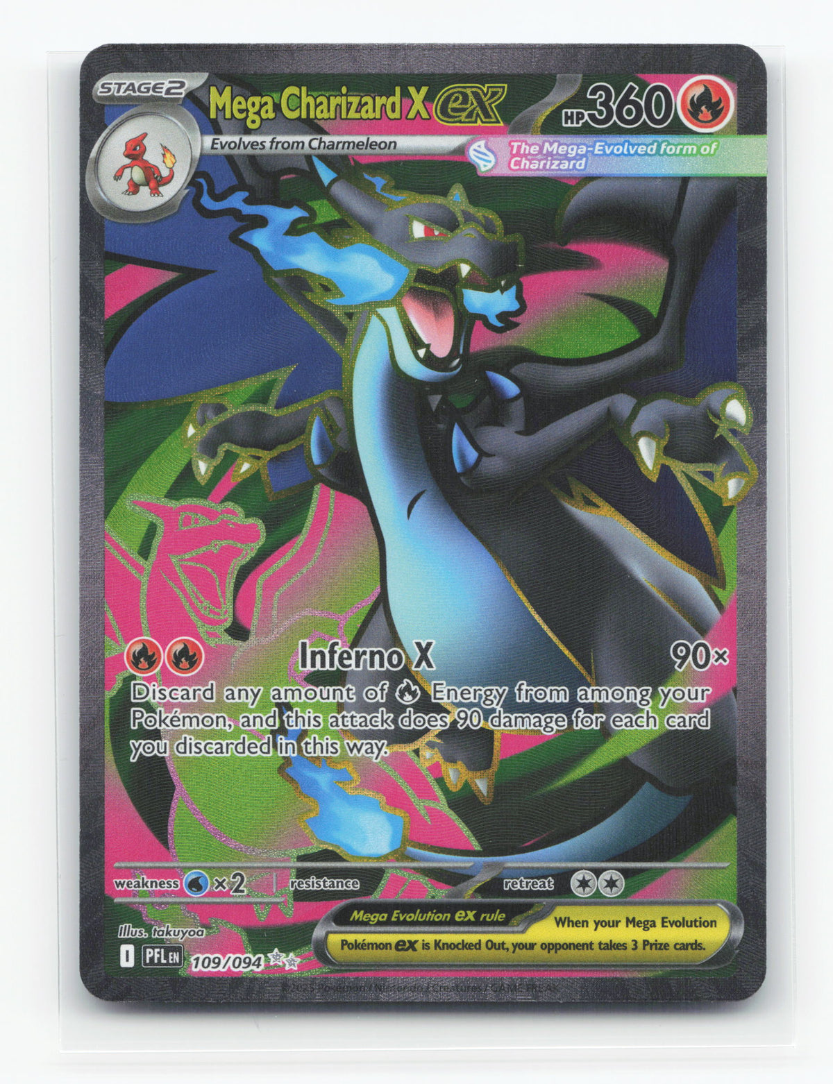 Mega Charizard X ex 109/094 - Phantasmal Flames