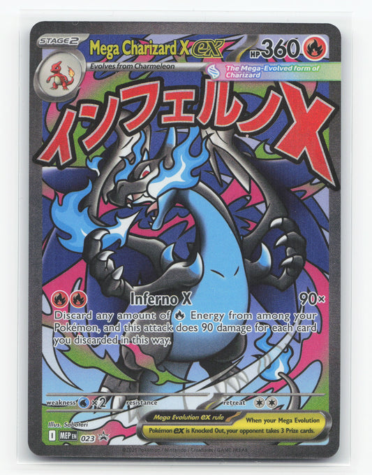 Mega Charizard X ex 023 - Mega Evolution Black Star Promos
