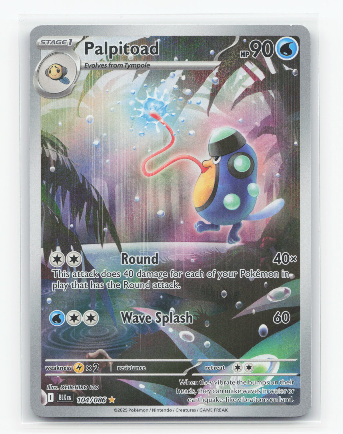 Palpitoad 104/086 - Black Bolt