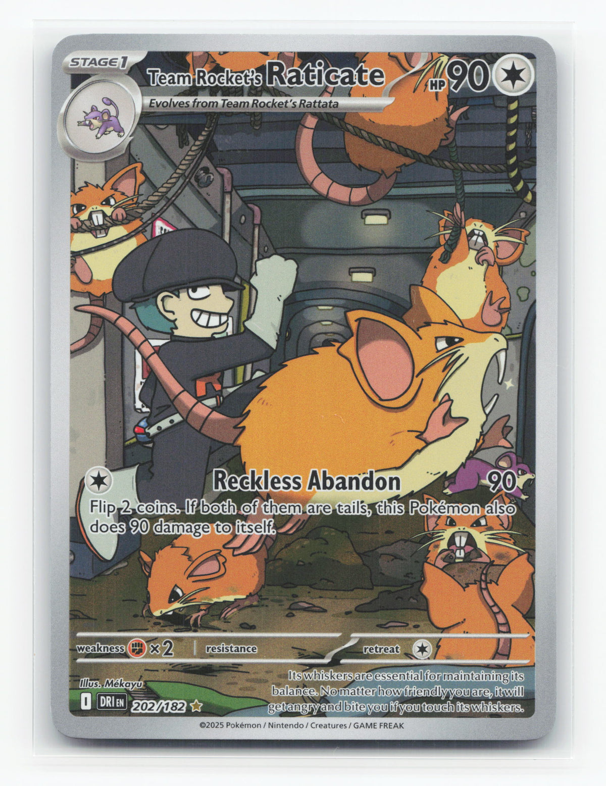 Team Rocket's Raticate 202/182 - Destined Rivals