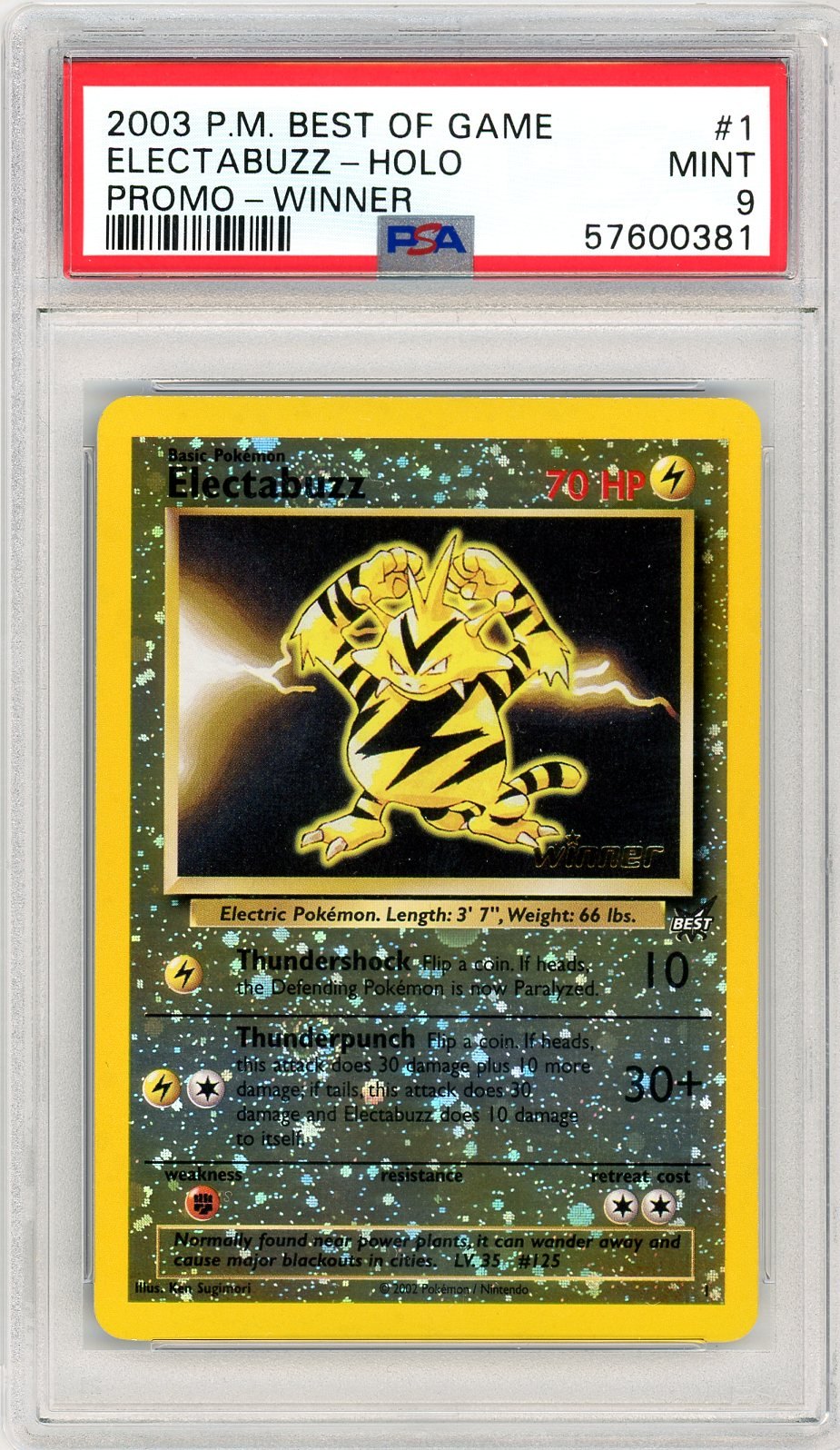 PSA 9 Electabuzz 1 - Best of Game