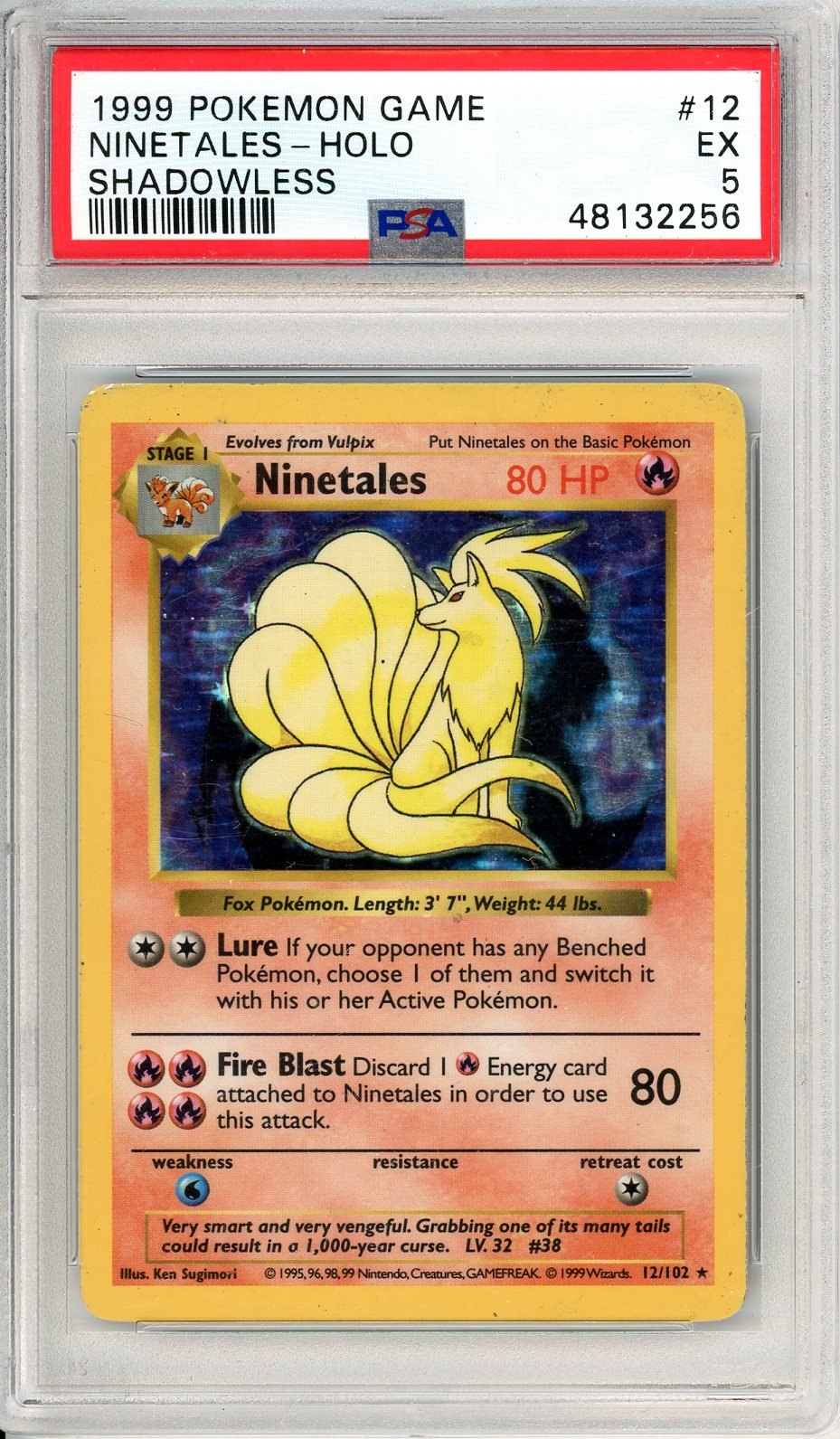 PSA 5 Ninetales 12/102 - Base
