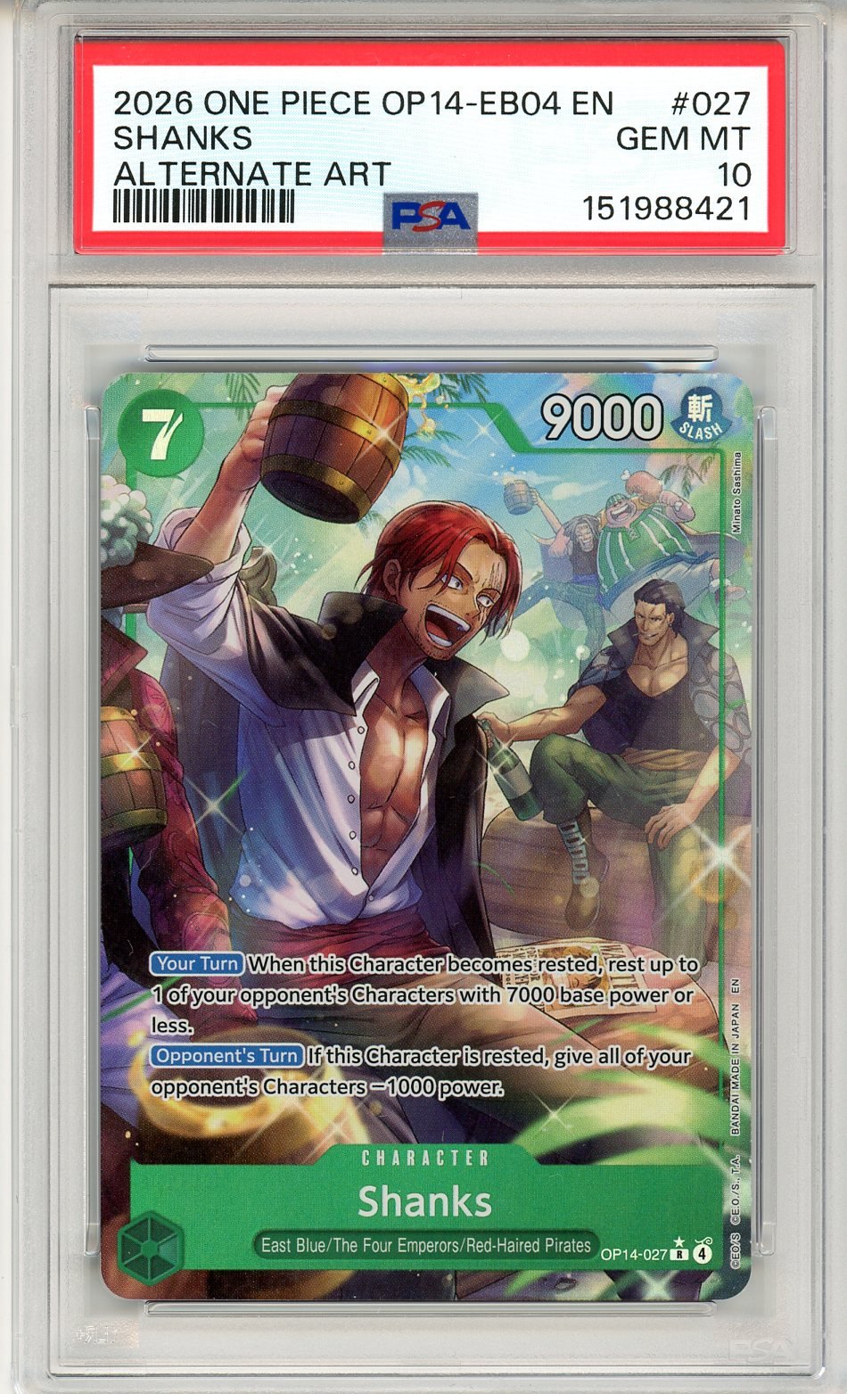 PSA 10 Shanks 027 - THE AZURE SEA’S SEVEN