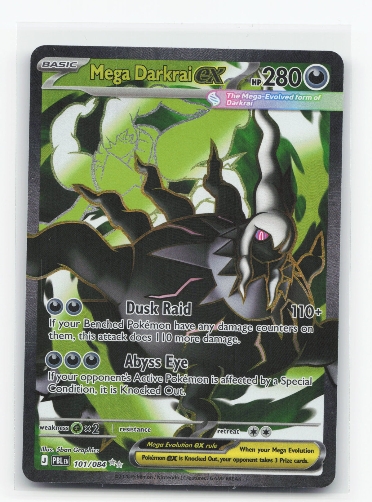 Mega Darkrai ex 101/084 - Pitch Black