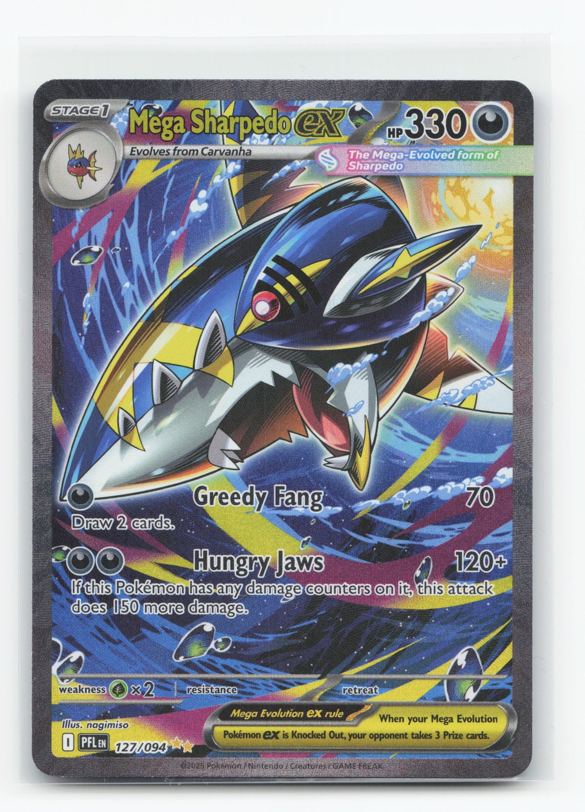 Mega Sharpedo ex 127/094 - Phantasmal Flames