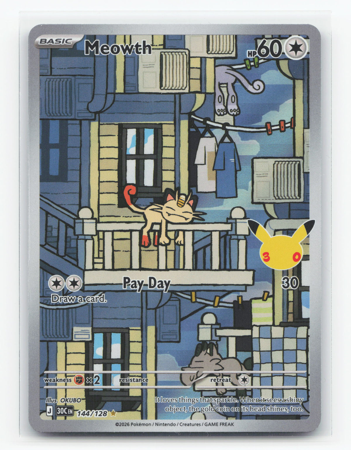 Meowth 144/128 - 30th Celebration