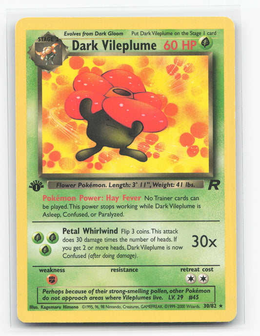 Dark Vileplume 30/82 1st Edition - Team Rocket