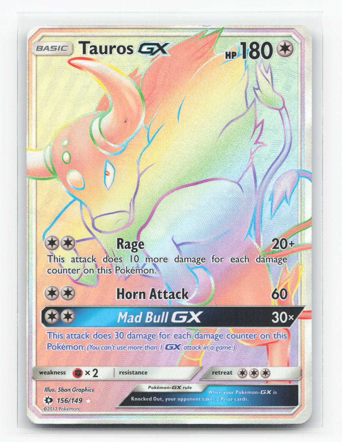 Tauros-GX 156/149 - Sun & Moon