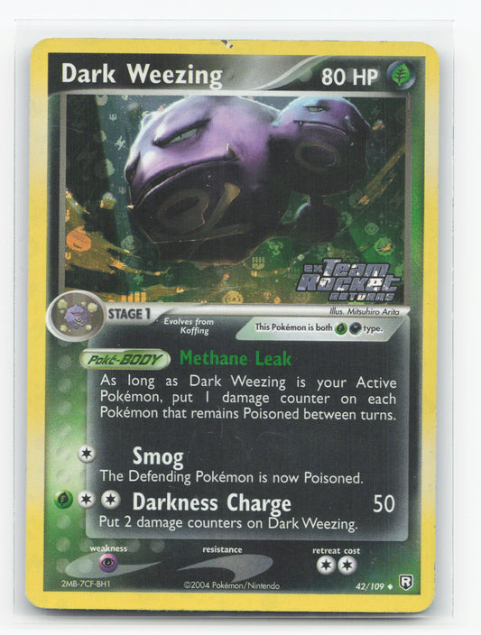 Dark Weezing 42/109 - Team Rocket Returns