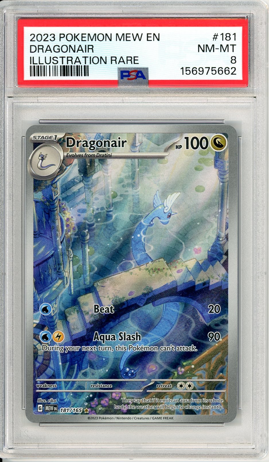 PSA 8 Dragonair 181/165 - 151
